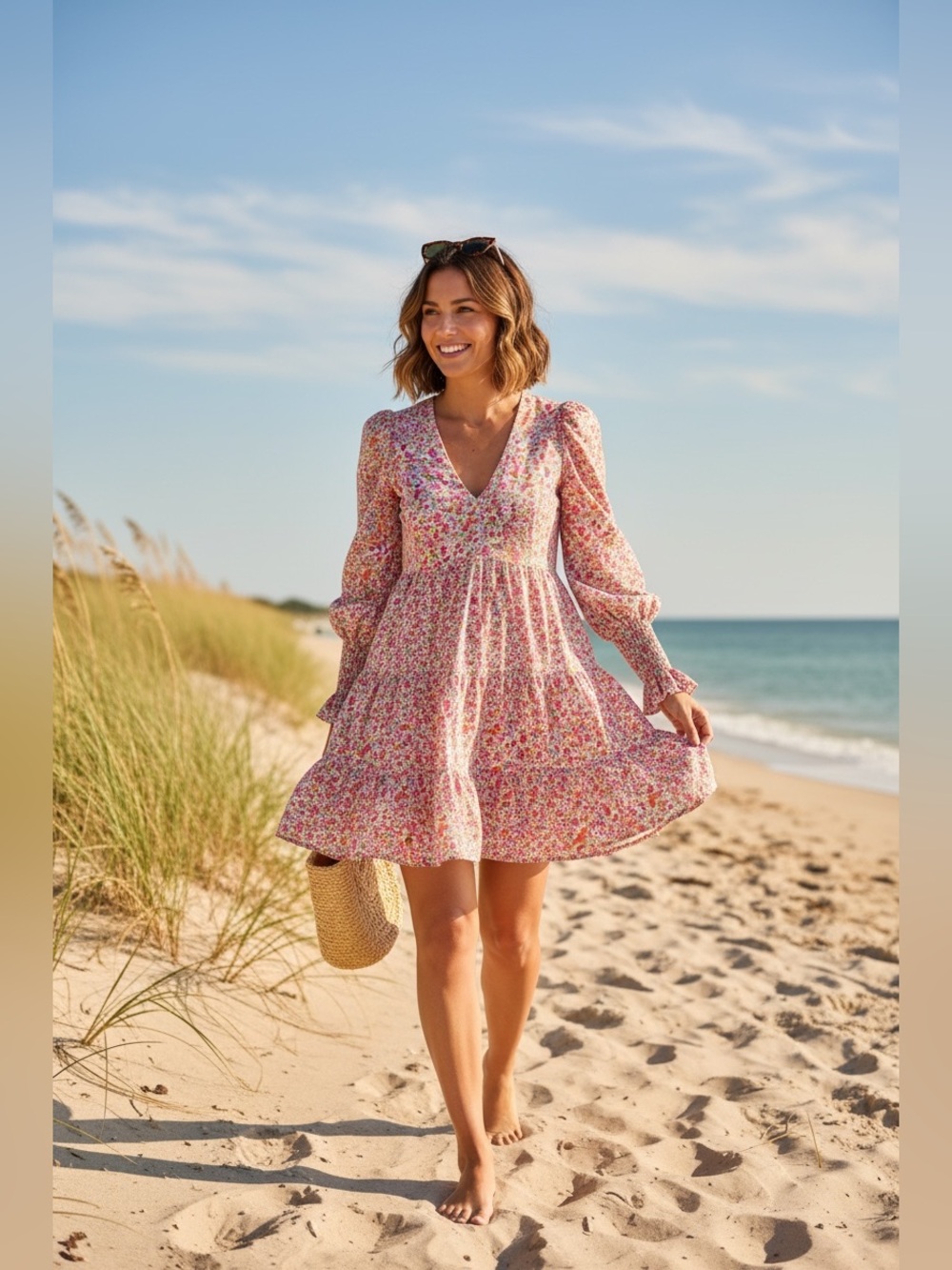 Tuckernuck Pomander Place poplin Kenzo dress is featured in a ditsy floral print